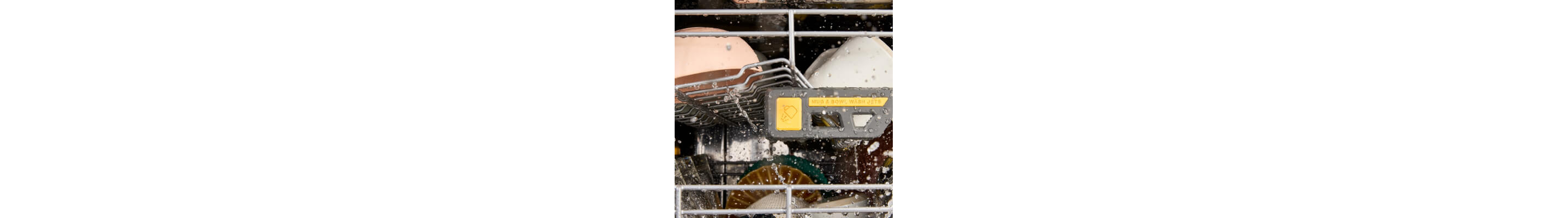 Wet bowls in a dishwasher