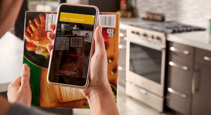 Scan frozen food barcodes using the Whirlpool® app for the right settings every time.