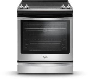 Slide-in kitchen ranges from Whirlpool.