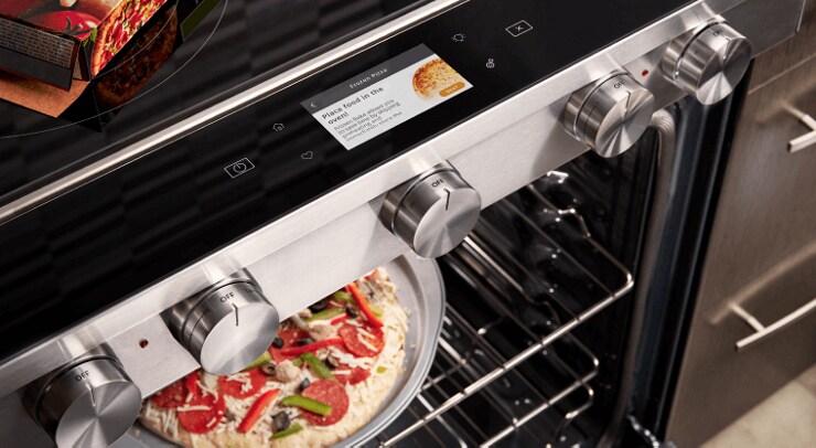 Ovens from Whirlpool offer Frozen Bake™ technology so you can skip preheating.