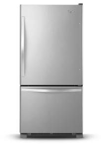 Réfrigérateurs à congélateur inférieur Whirlpool.
