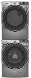 A Whirlpool® Smart Front Load ENERGY STAR® Washer and Dryer