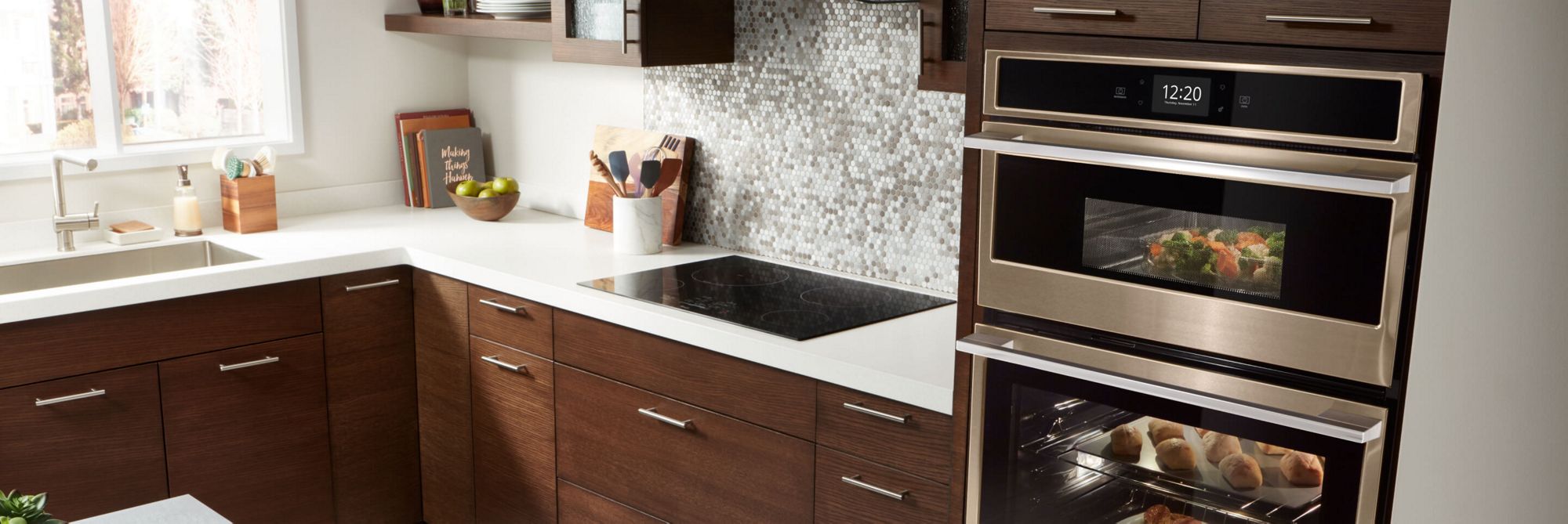 Choose wall ovens from Whirlpool to get dinner on the table fast.