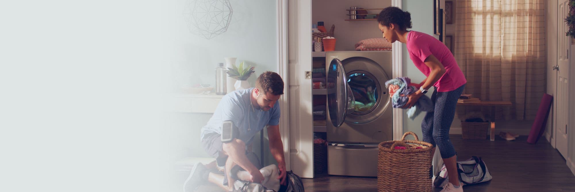 Get clothes clean, fast with a Whirlpool® laundry machine.