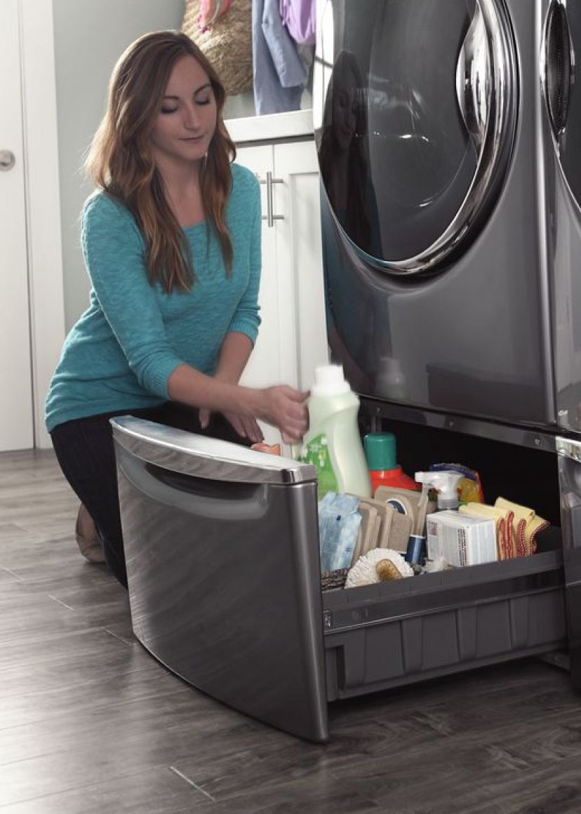 Elevate your washer and dryer with laundry pedestals from Whirlpool.