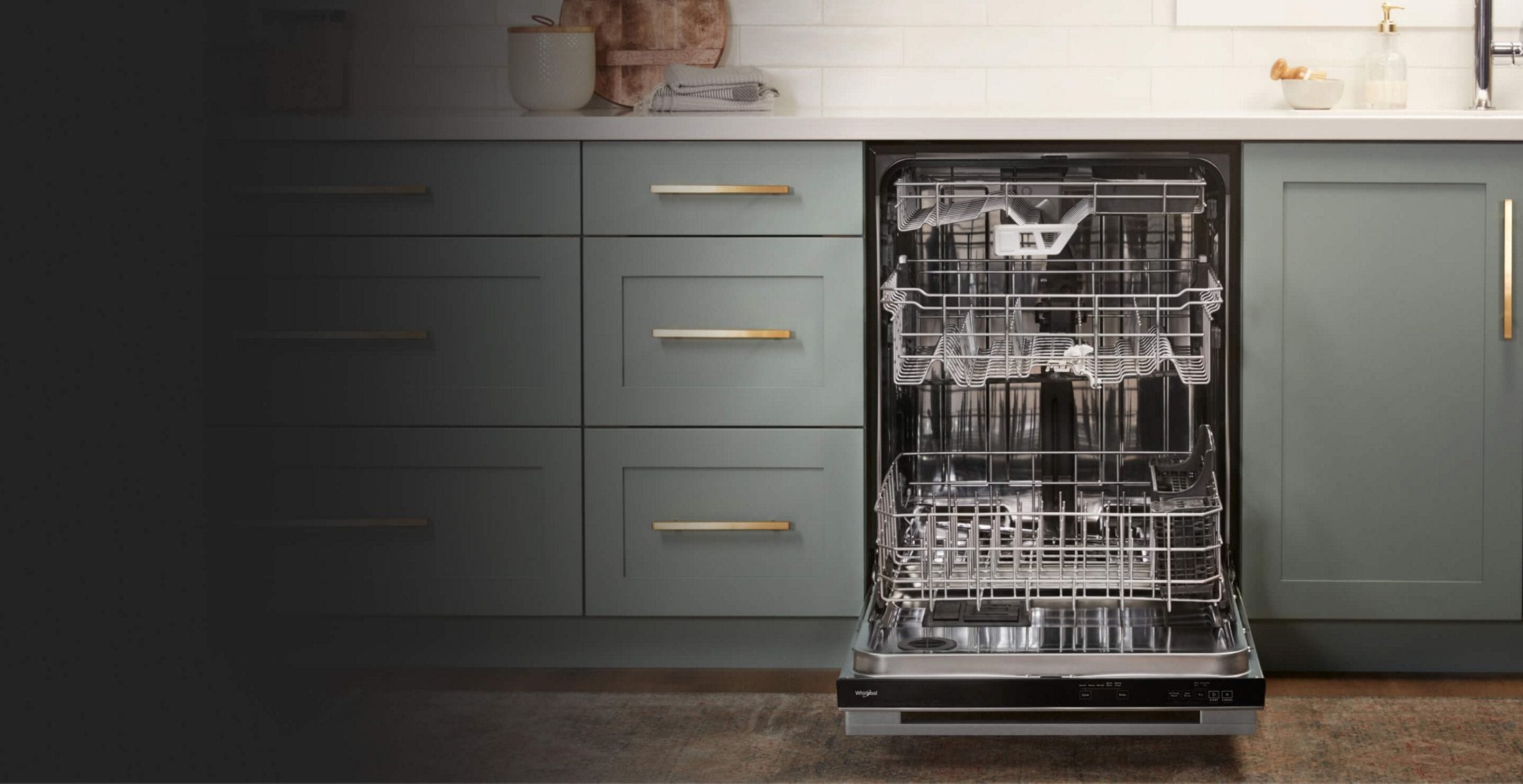 Loaded Whirlpool® Dishwasher with 3rd Rack with Extra Wash Action