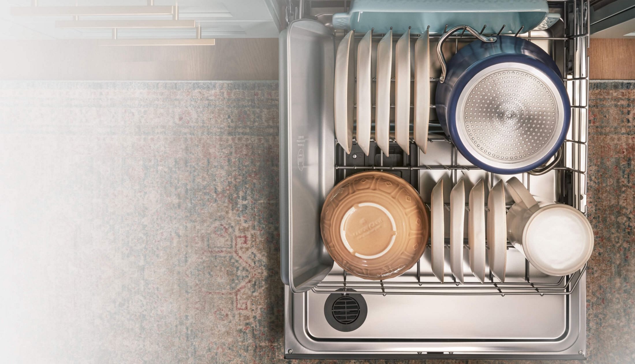 Move or separate the 3-Piece Silverware Basket to make more room