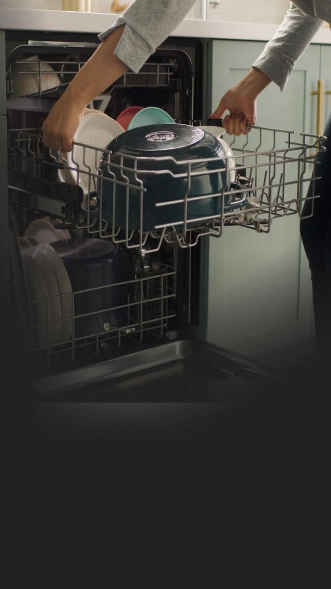 Adjust the 2nd rack up or down to make room for tall items