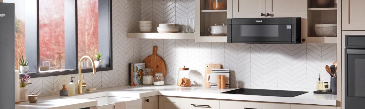 Low profile hot sale above stove microwave
