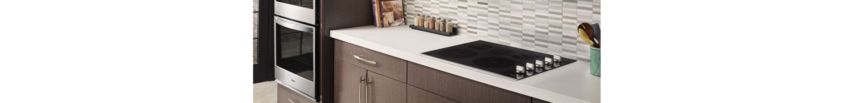 A Whirlpool® Electric Cooktop in a bright kitchen