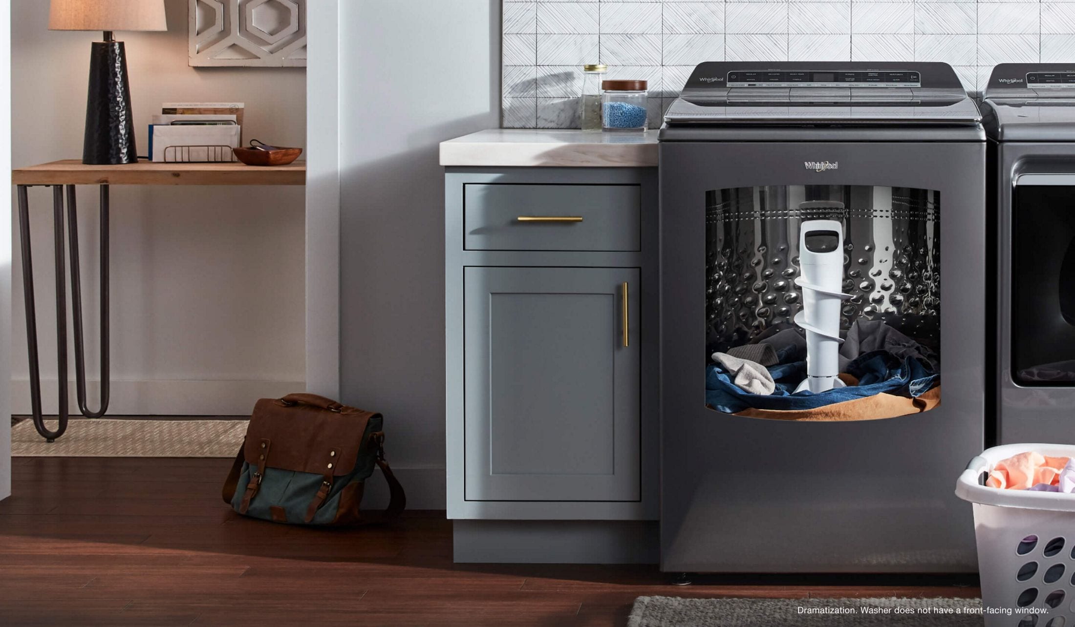 A washer full of jeans