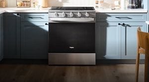 Whirlpool® Smart Slide-In Range in a kitchen
