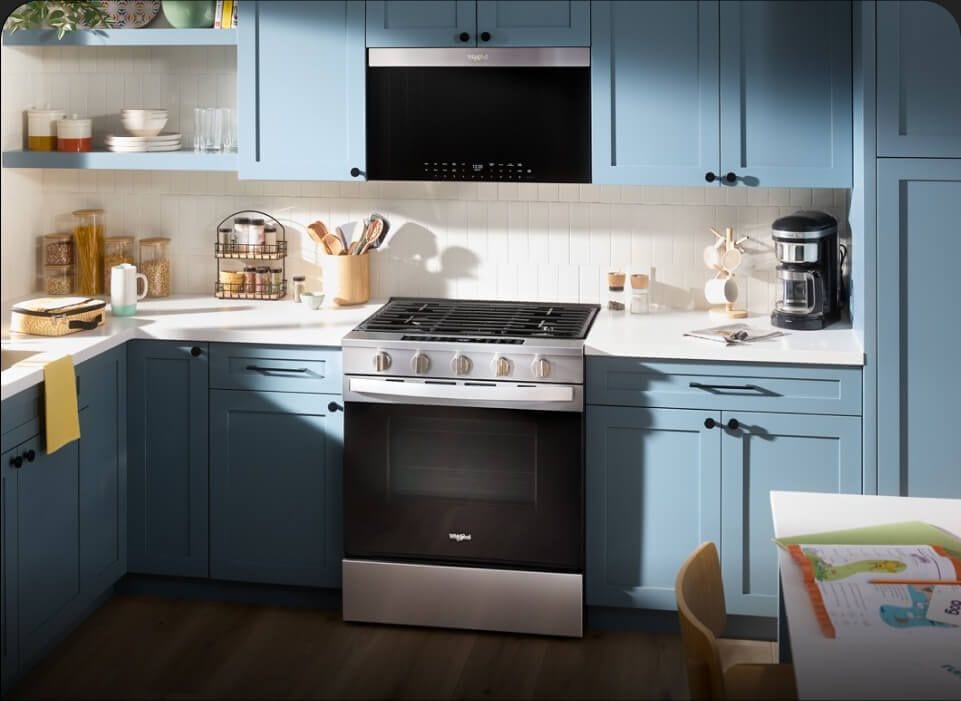 A kitchen with a Whirlpool® Range