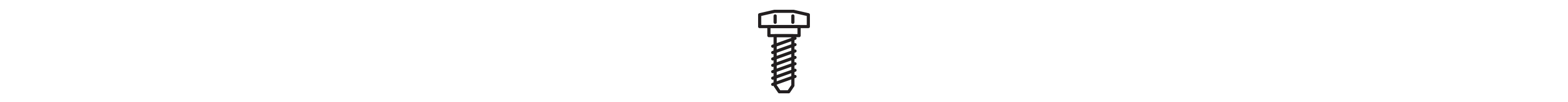 A graphic depiction of a screw.