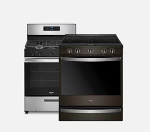A Whirlpool® Gas and Electric Range