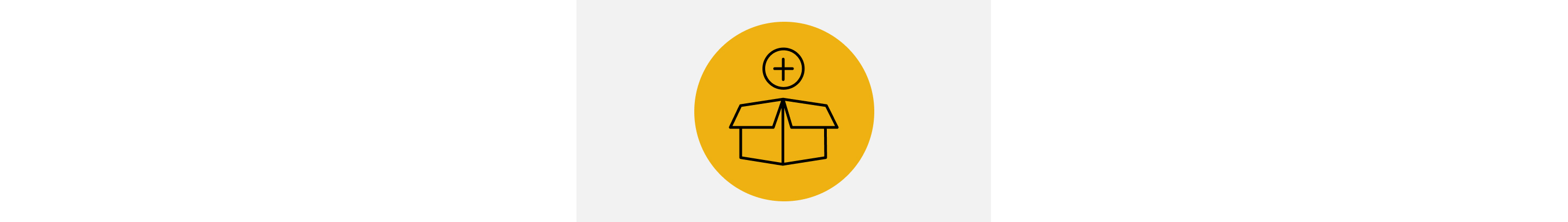 Box with plus sign icon