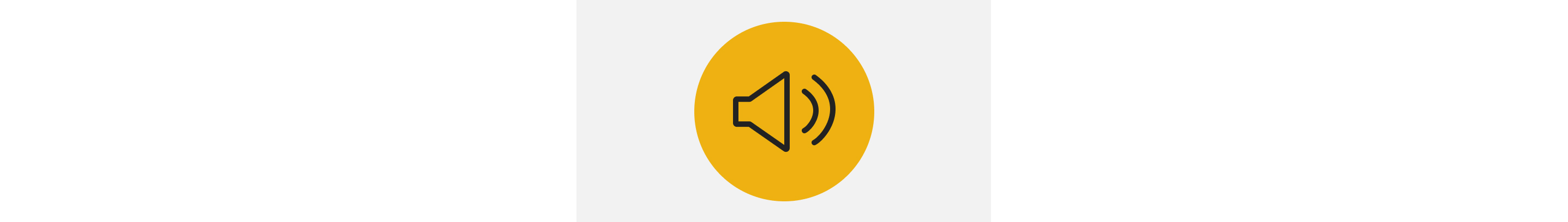 A sound level icon.