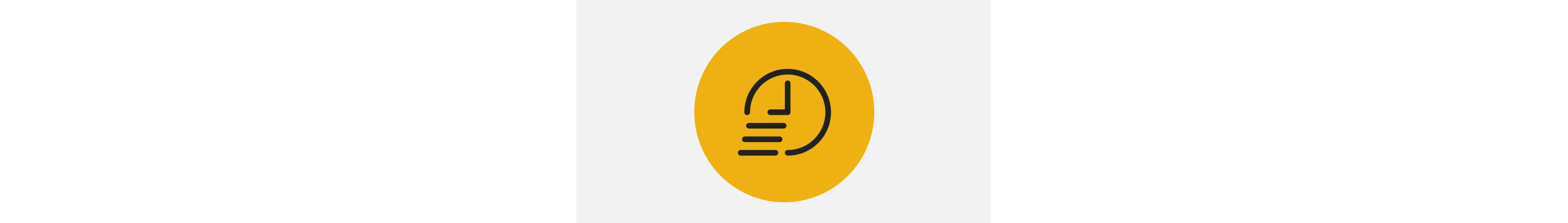 Icon with speed marks and a clock