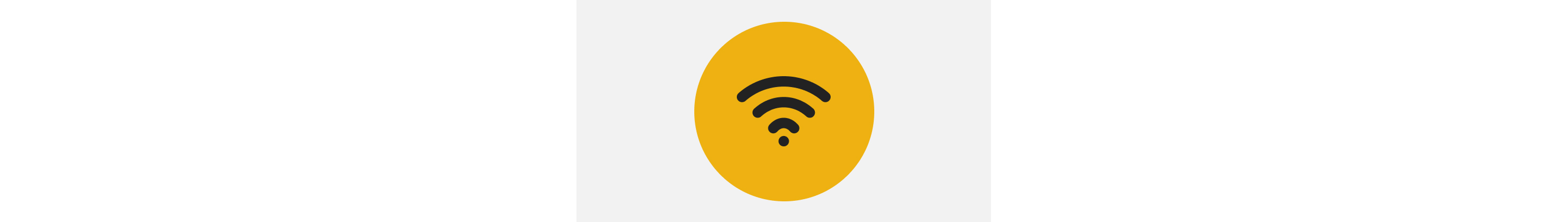 Icon with the WiFi symbol