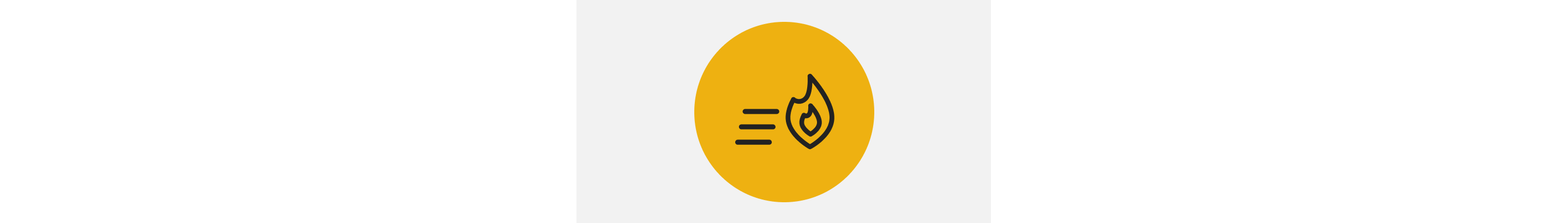 An icon representing a high heat flame. 
