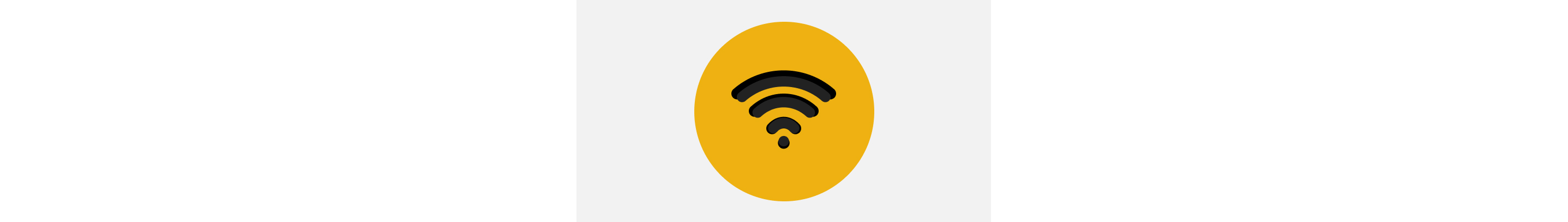 An icon with the WiFi symbol