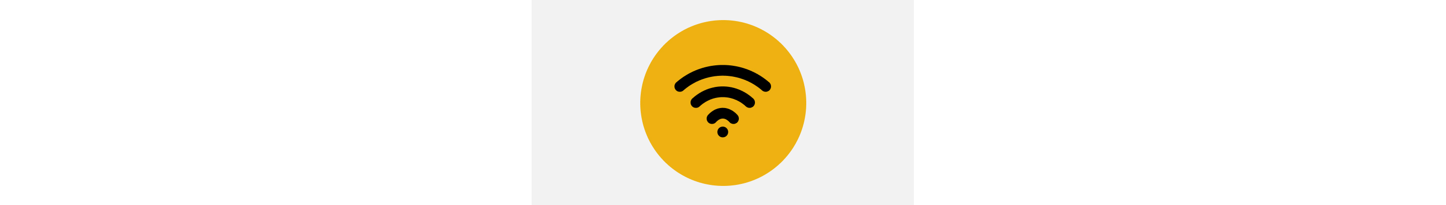 An icon with the WiFi symbol