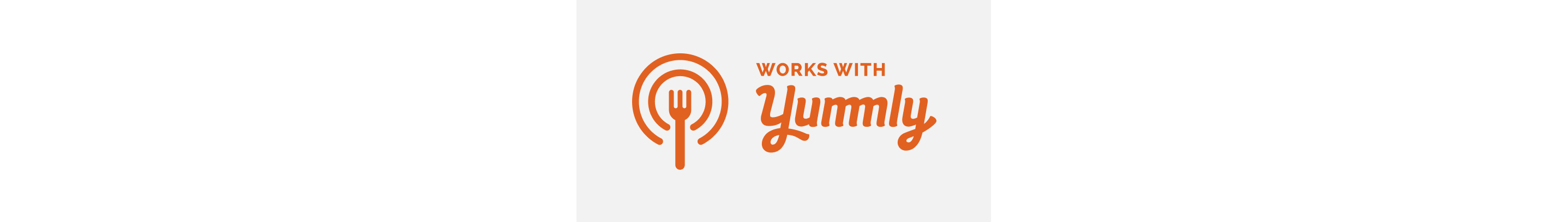 The Works with Yummly logo with a fork