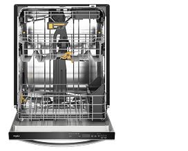 A Whirlpool® 24" Top Control Dishwasher