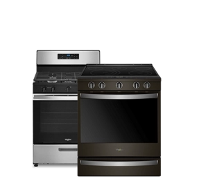 A Whirlpool® Gas and Electric Range