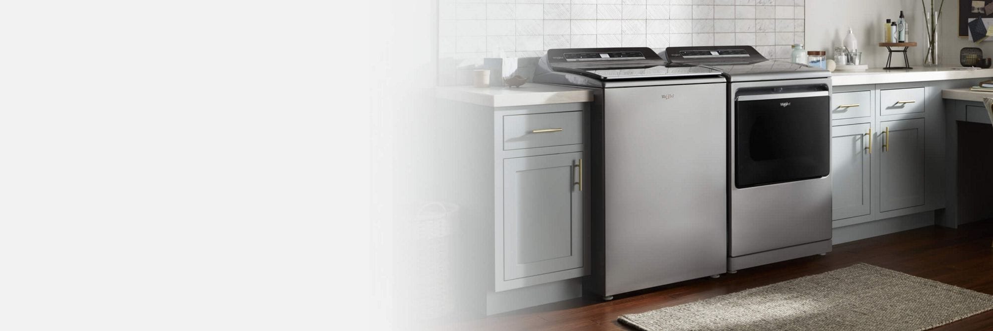 Get clothes clean, fast with a Whirlpool® laundry machine.