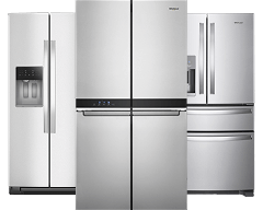 Three Whirlpool® Refrigerators