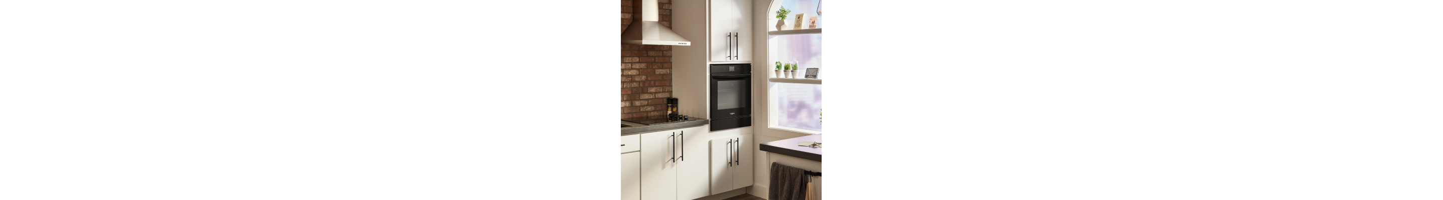 A single wall oven in a modern kitchen