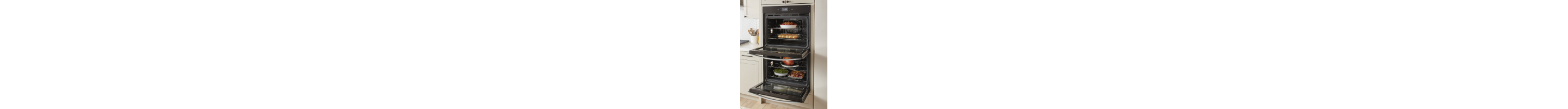 Open double wall oven