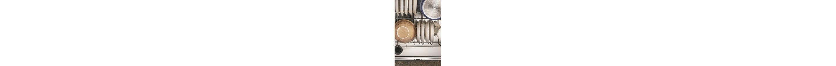 Dishes inside a dishwasher