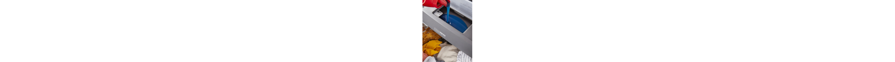 Detergent pouring into the Load & Go™ Dispenser