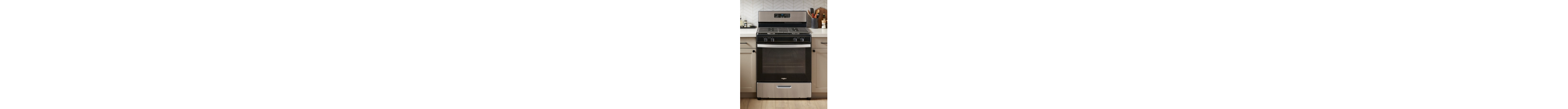 Gas range in a modern kitchen