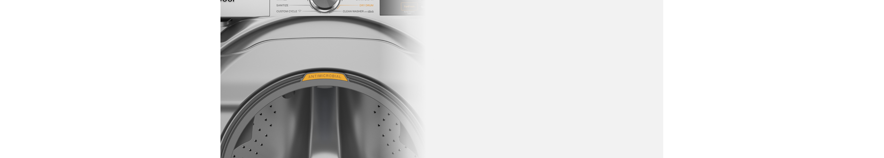 Closeup of a Whirlpool® Washer