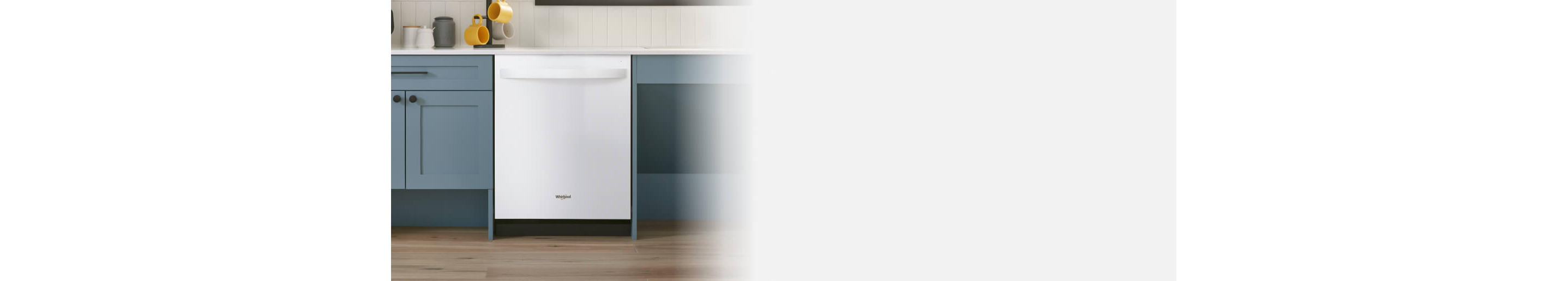 Whirlpool® Top Control Dishwasher in a modern kitchen
