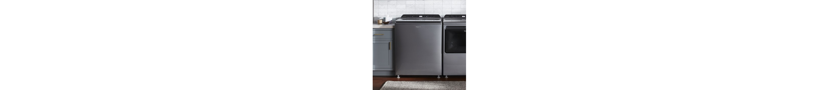 A Whirlpool® washer and dryer set