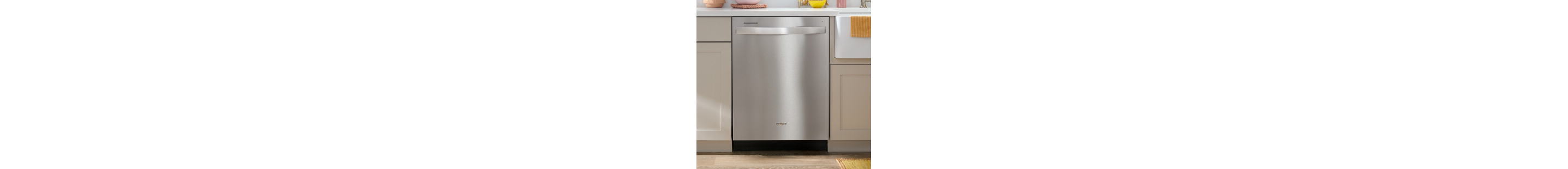 A stainless steel Whirlpool® Dishwasher