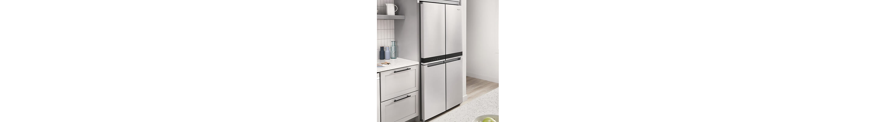 Counter-depth, stainless steel Whirlpool® 4-Door Refrigerator