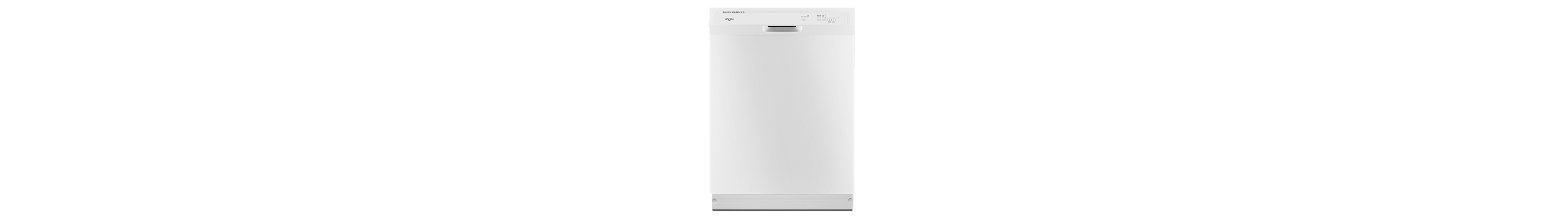 White Whirlpool® Heavy-Duty Dishwasher with 1-Hour Wash Cycle