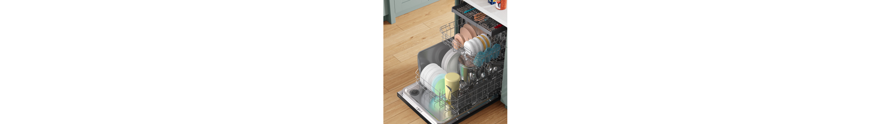 Loaded dishwasher
