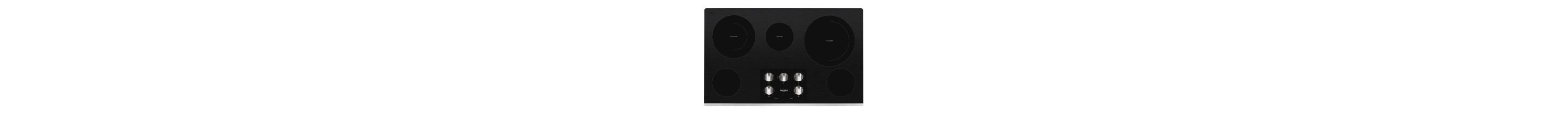 A ceramic electric cooktop