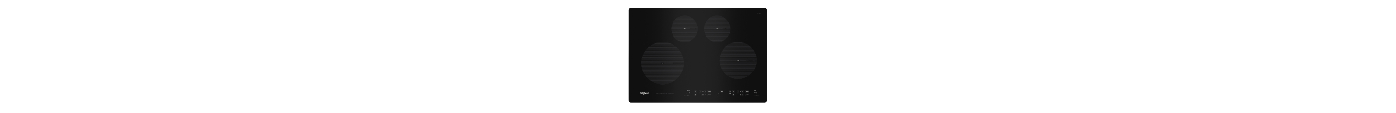An induction electric cooktop