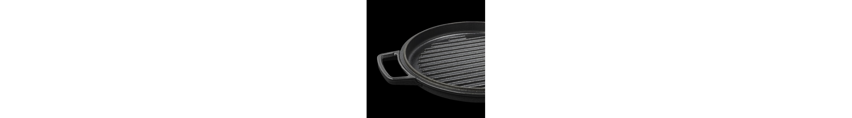A cast iron pan