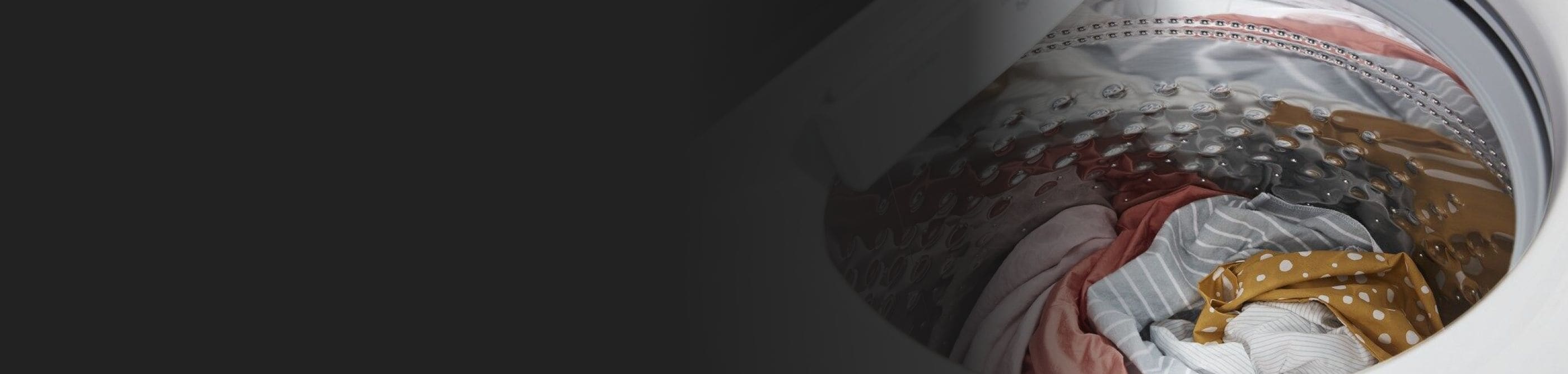 Clothing in washing machine