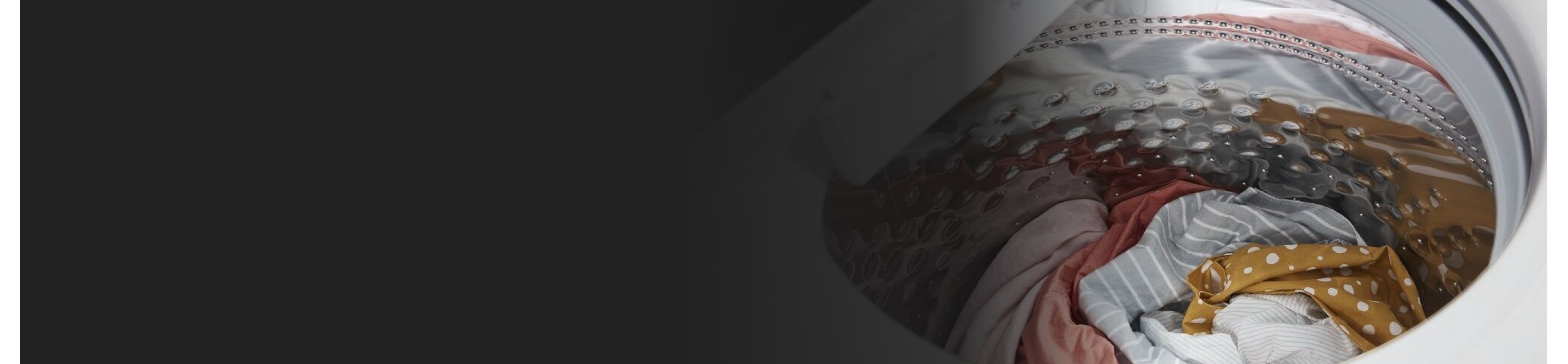 Clothing in washing machine