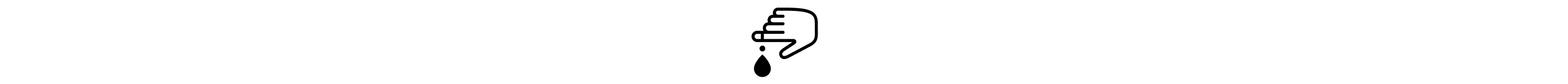 Hand with a drop of blood icon