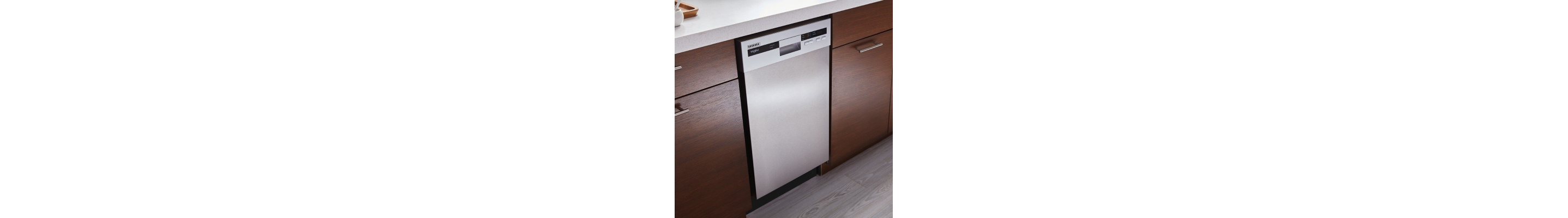 Whirlpool® stainless steel compact dishwasher
